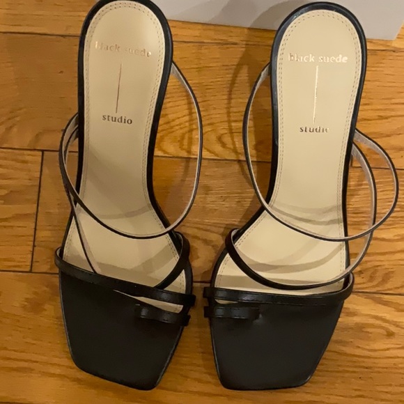 Black Suede Studio Cindy Sandal, EU Size: 39 - Picture 13 of 13